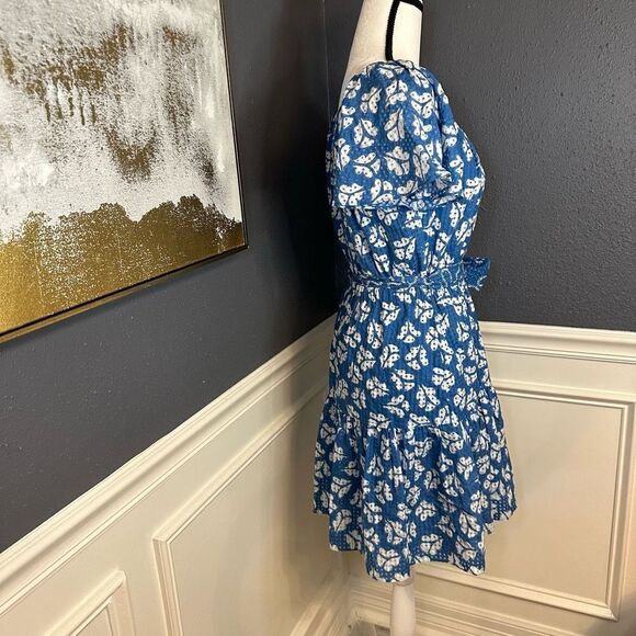 Rebecca Taylor Perla Petal Flutter Sleeve Flounce Hem Dress - Picture 10 of 14